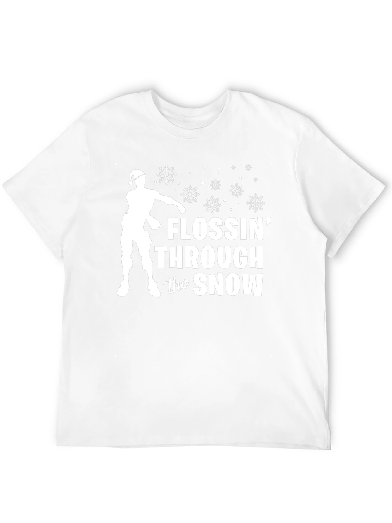 Flossin Through the Snow Christmas T-Shirt