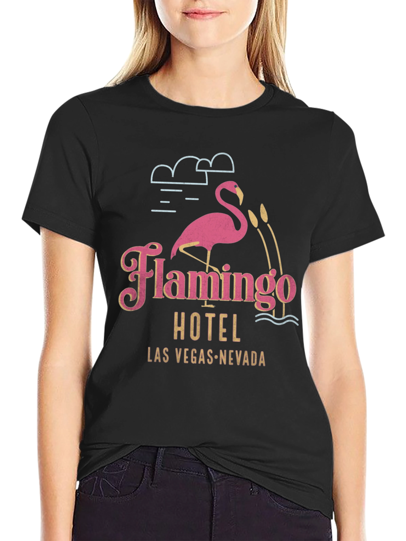Flamingo Hotel T-Shirt - Las Vegas Retro Graphic Tee