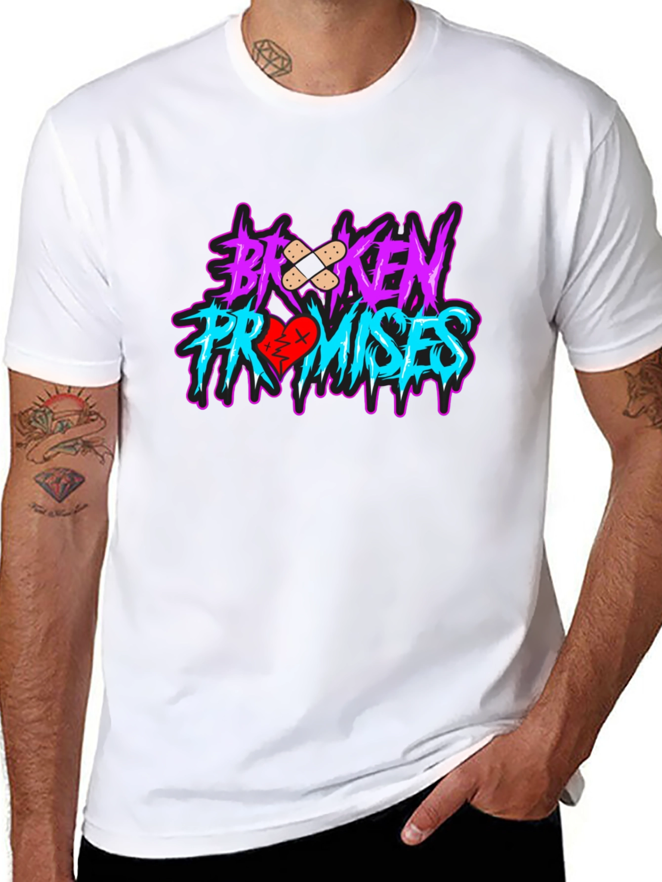 Broken Promises Graphic Tee - Black