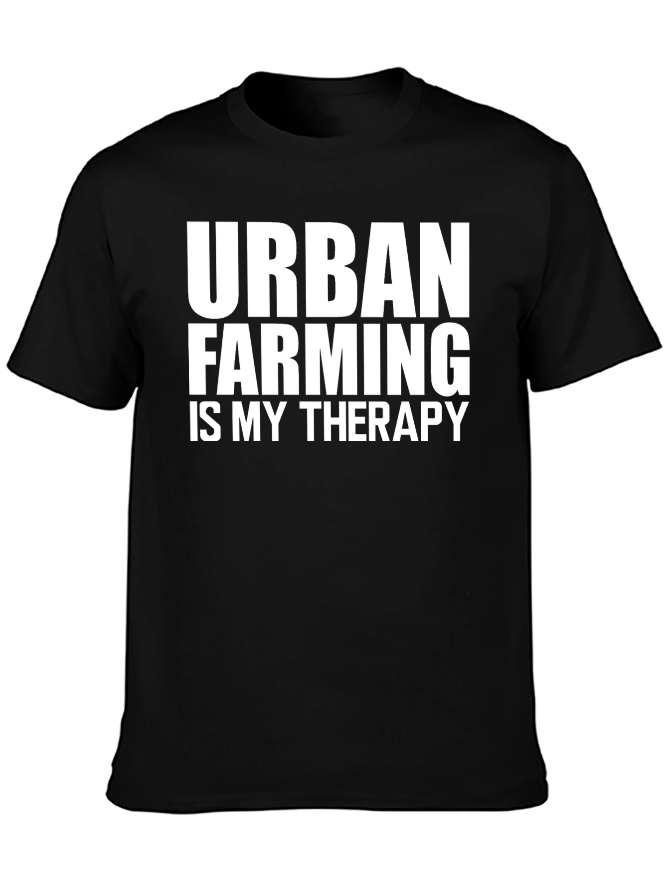 Urban Farming Therapy T-Shirt - Black