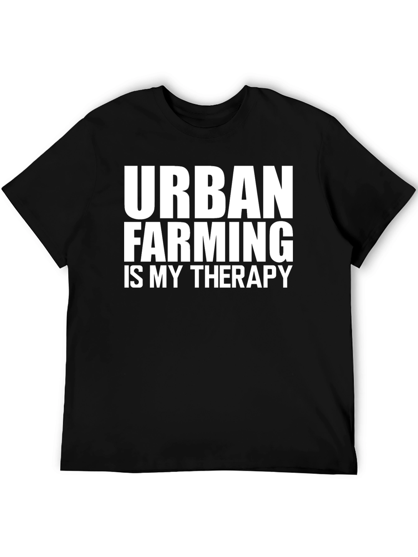 Urban Farming Therapy T-Shirt - Black