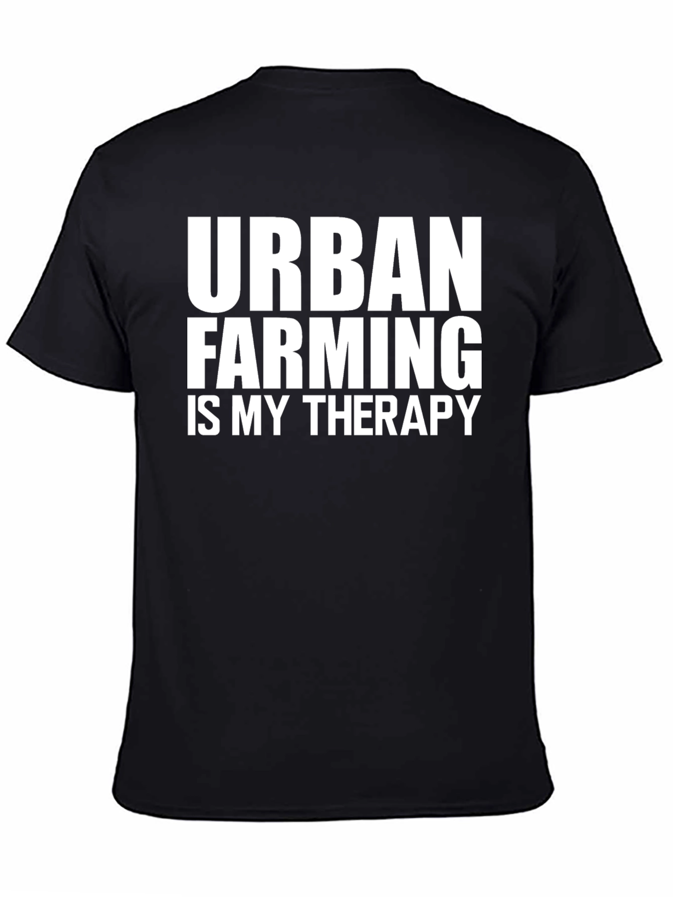 Urban Farming Therapy T-Shirt - Black