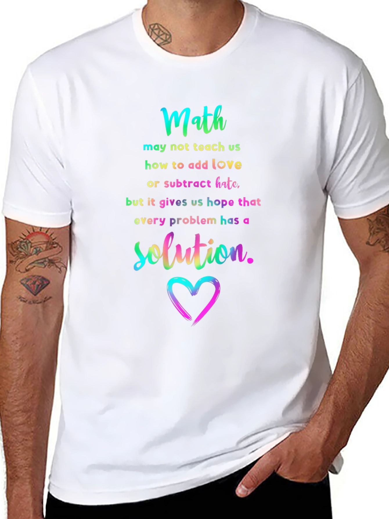 Math Love Solution Graphic Tee
