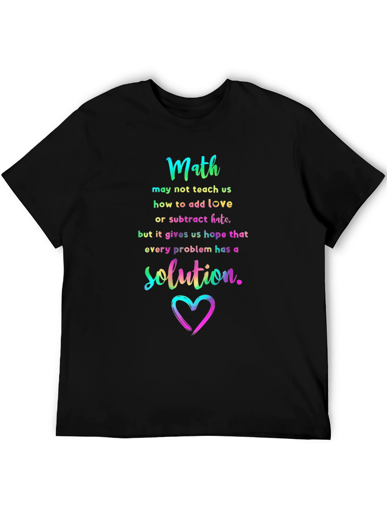 Math Love Solution Graphic Tee