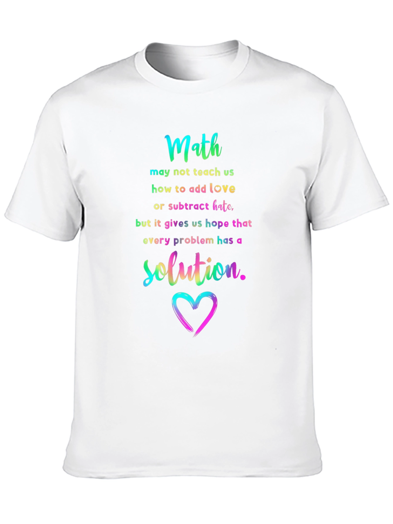Math Love Solution Graphic Tee