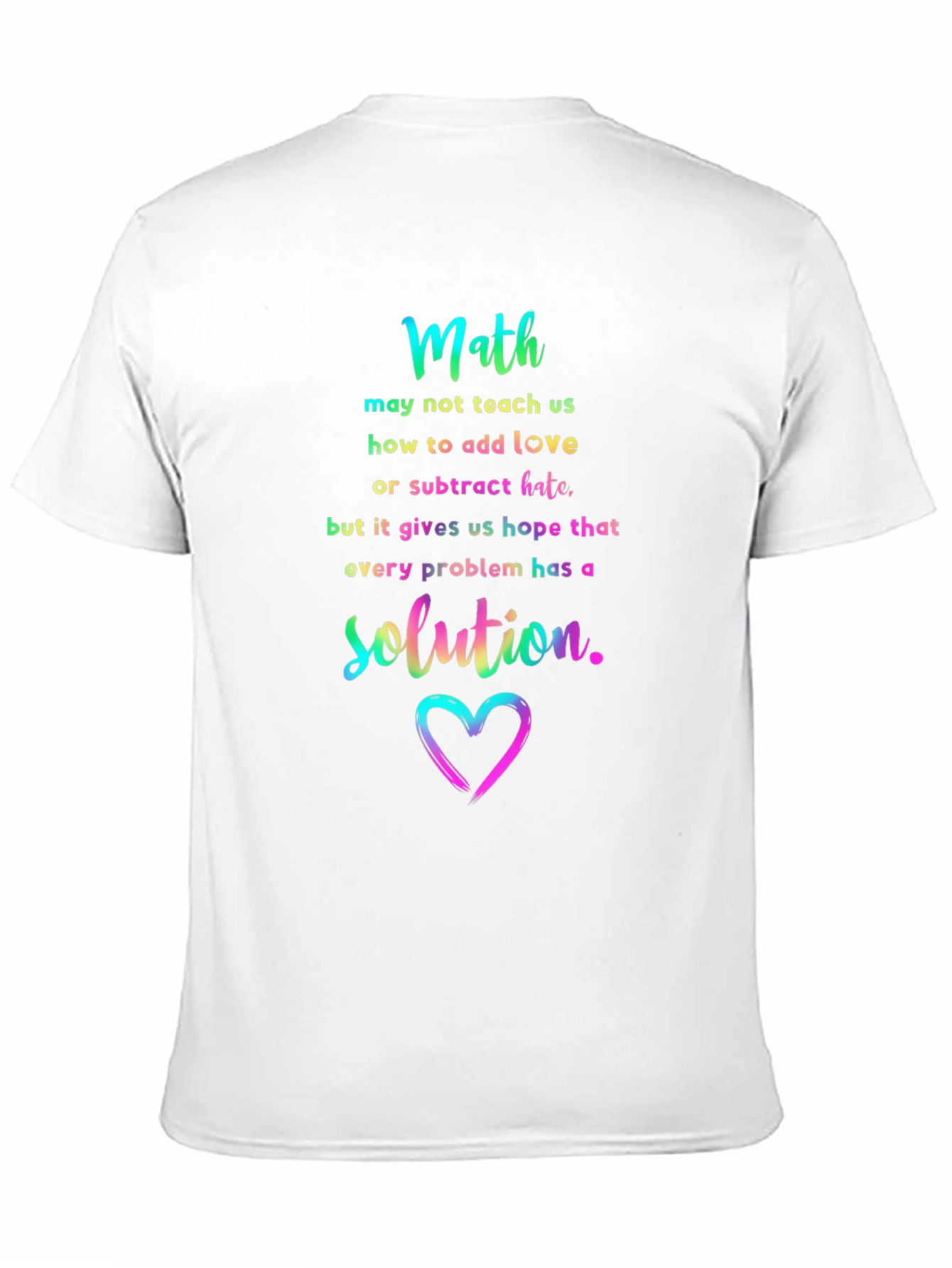 Math Love Solution Graphic Tee