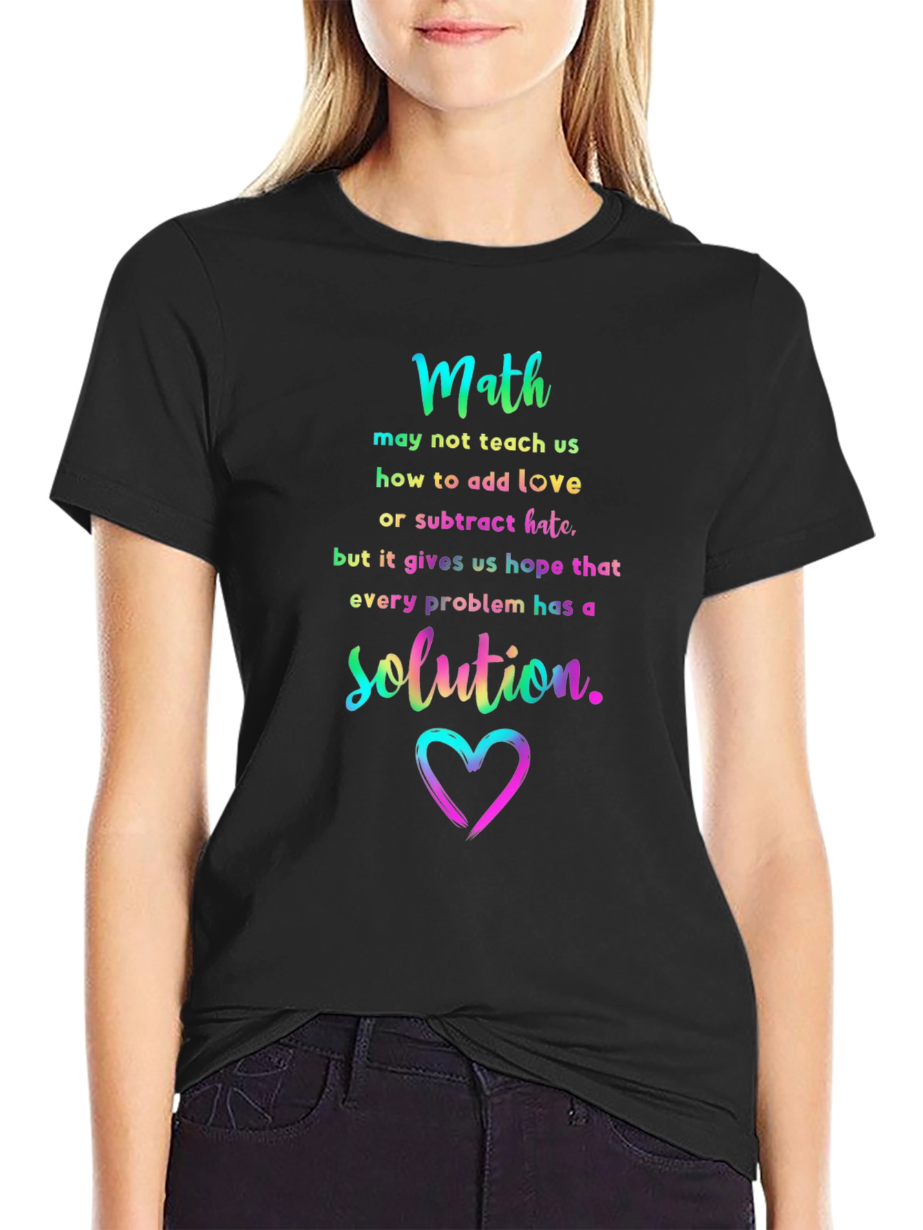 Math Love Solution Graphic Tee
