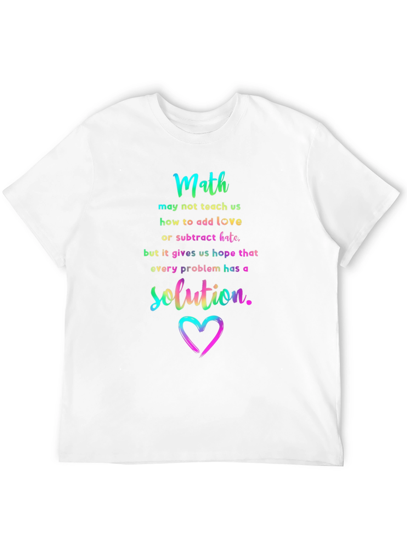 Math Love Solution Graphic Tee