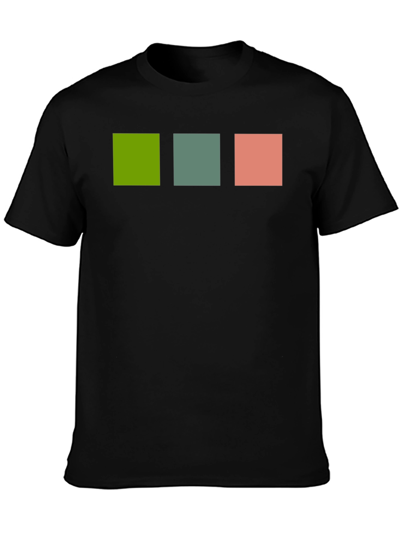 Modern Squares Tee - Black Casual Shirt