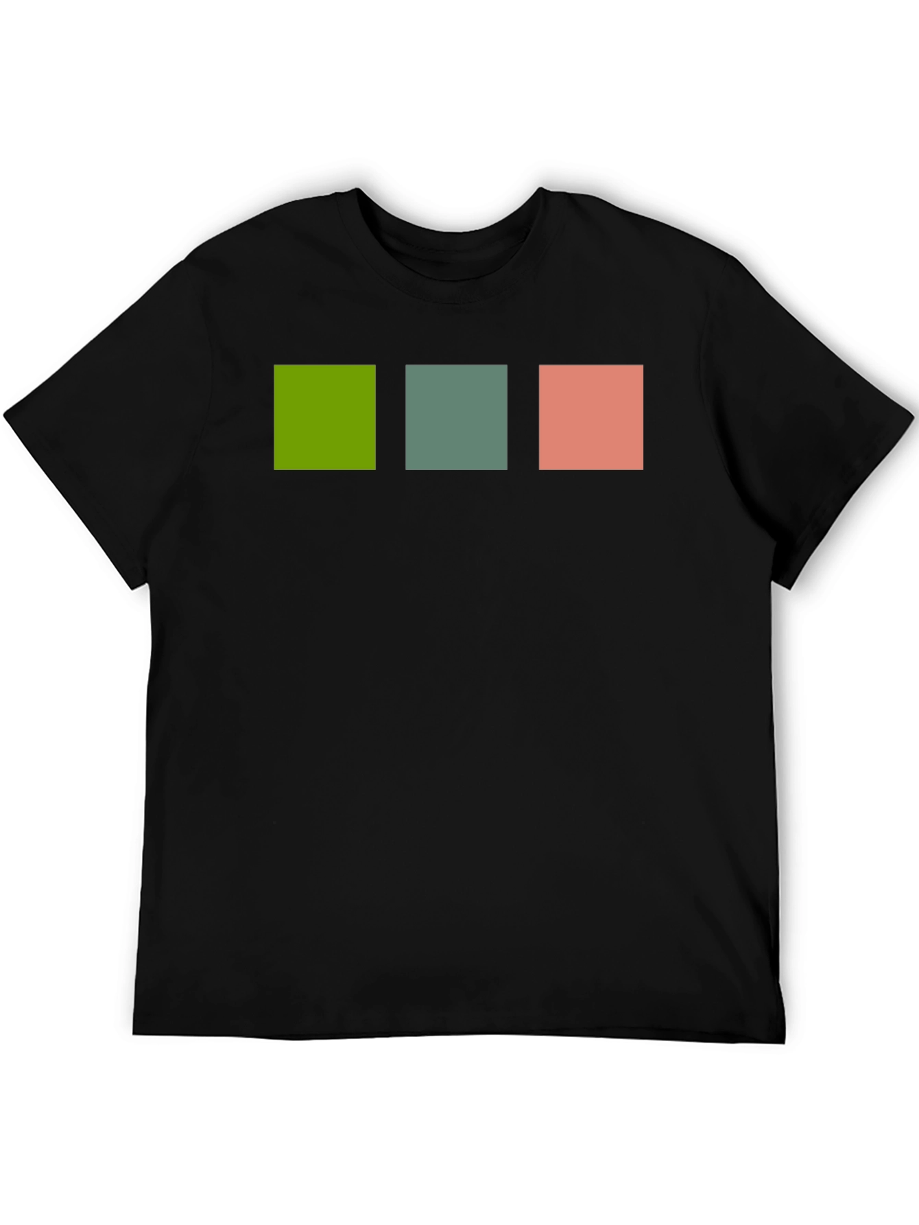 Modern Squares Tee - Black Casual Shirt