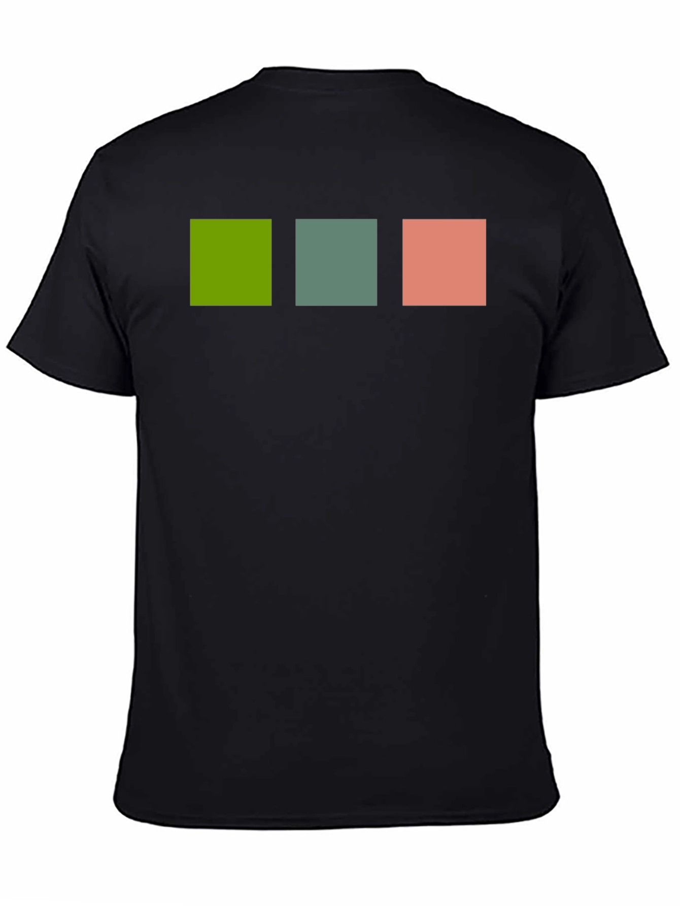 Modern Squares Tee - Black Casual Shirt