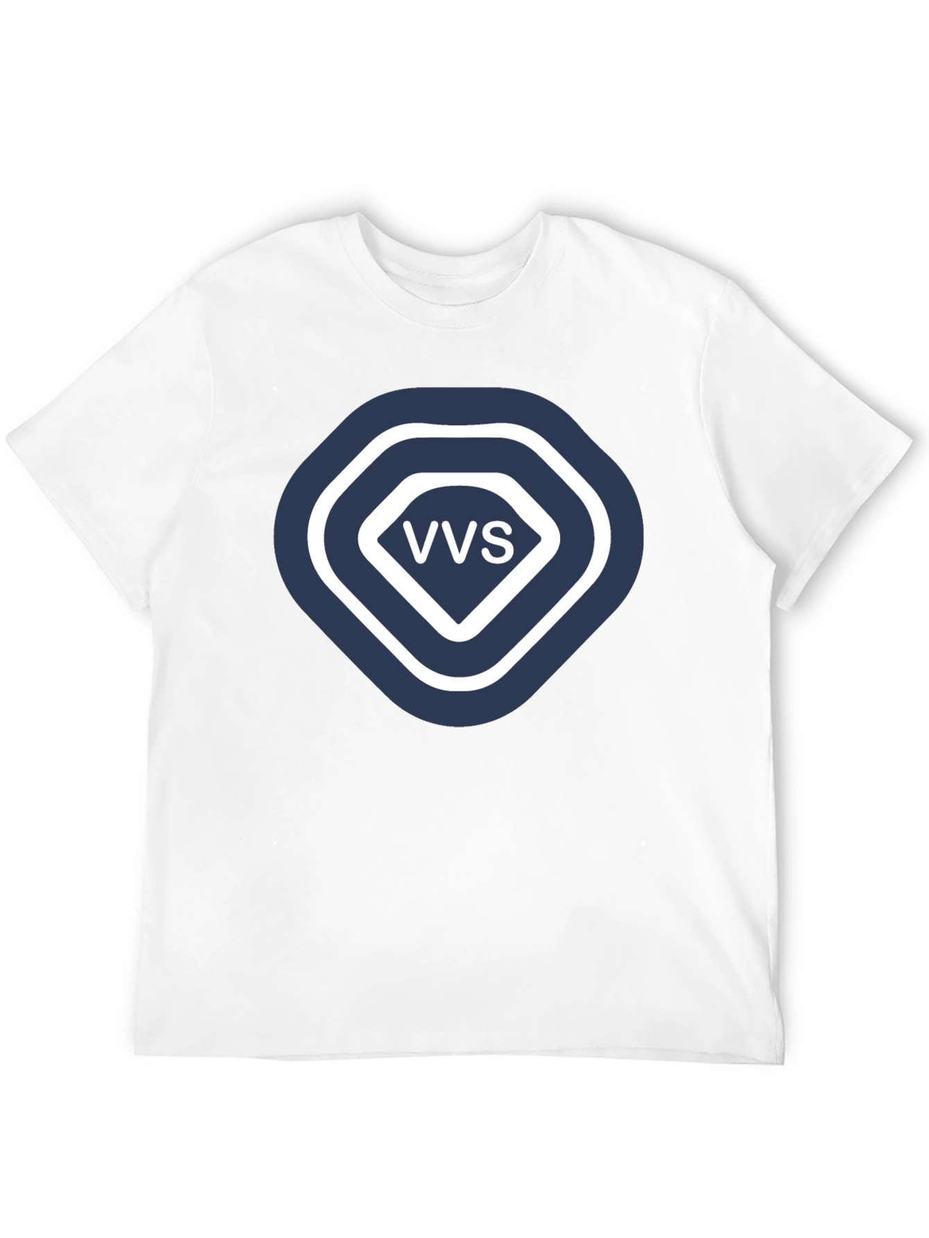 VVS Diamond Logo Graphic T-Shirt - Stylish Black Tee