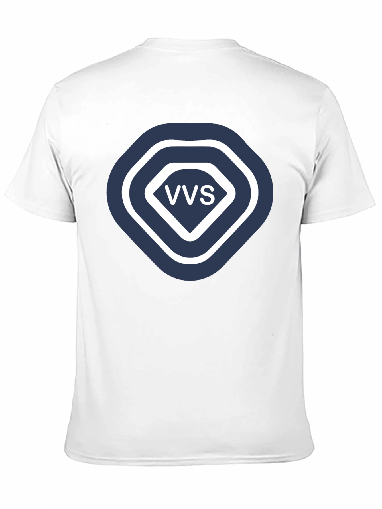 VVS Diamond Logo Graphic T-Shirt - Stylish Black Tee