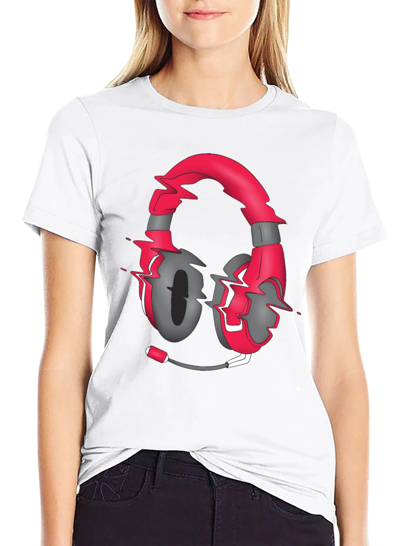 Gaming Headset Graphic Tee - Stylish Gamer Shirt