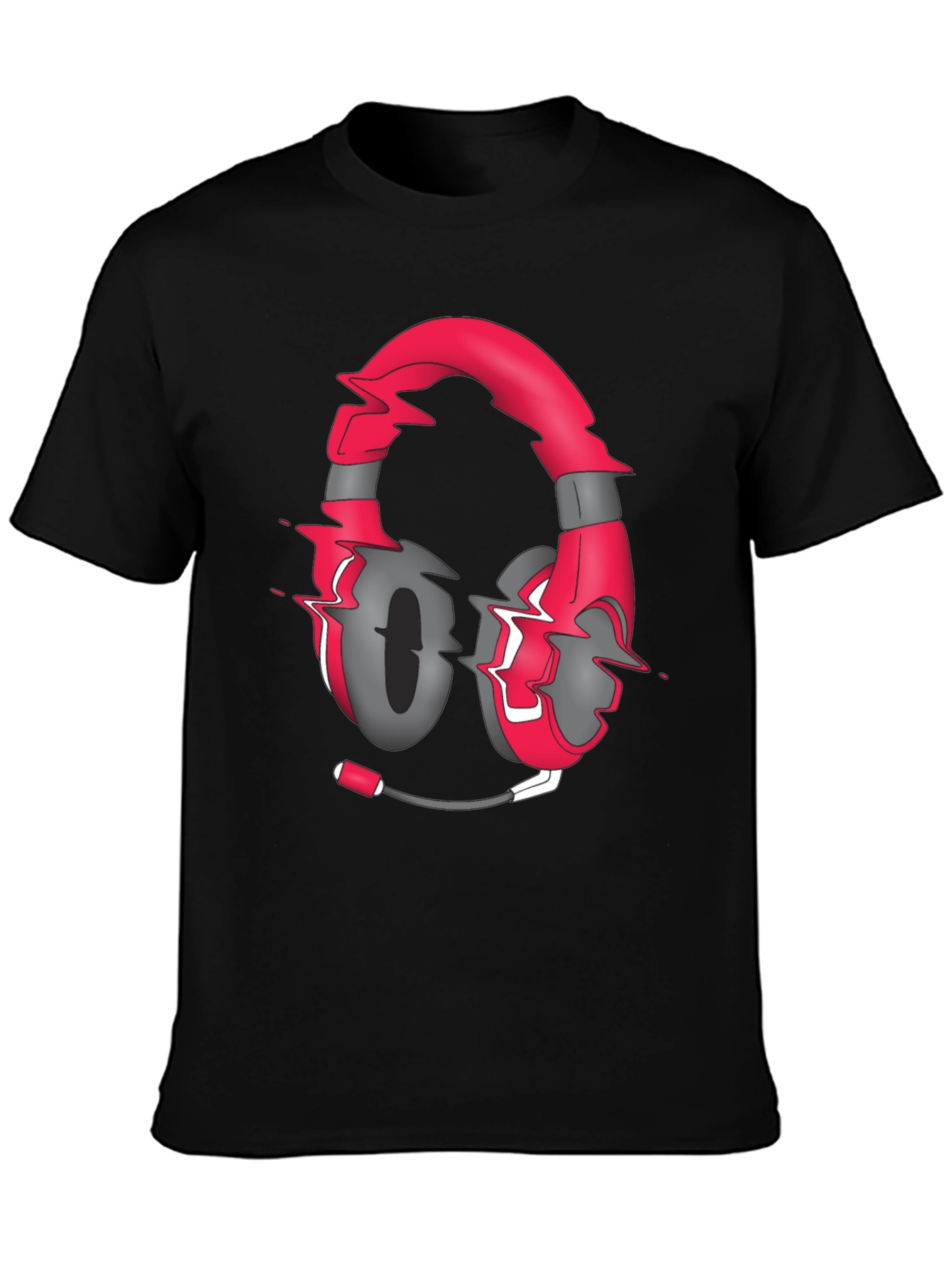 Gaming Headset Graphic Tee - Stylish Gamer Shirt