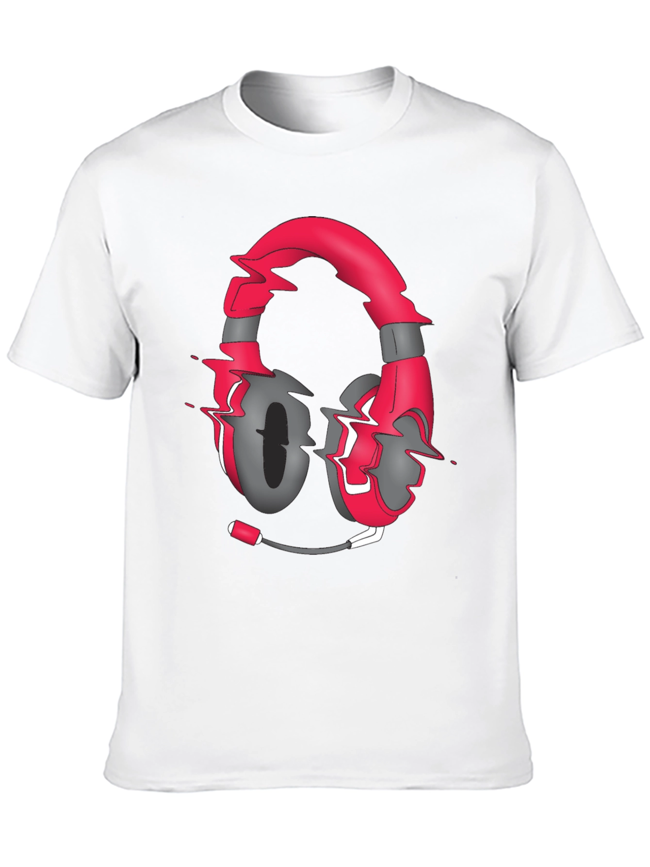 Gaming Headset Graphic Tee - Stylish Gamer Shirt