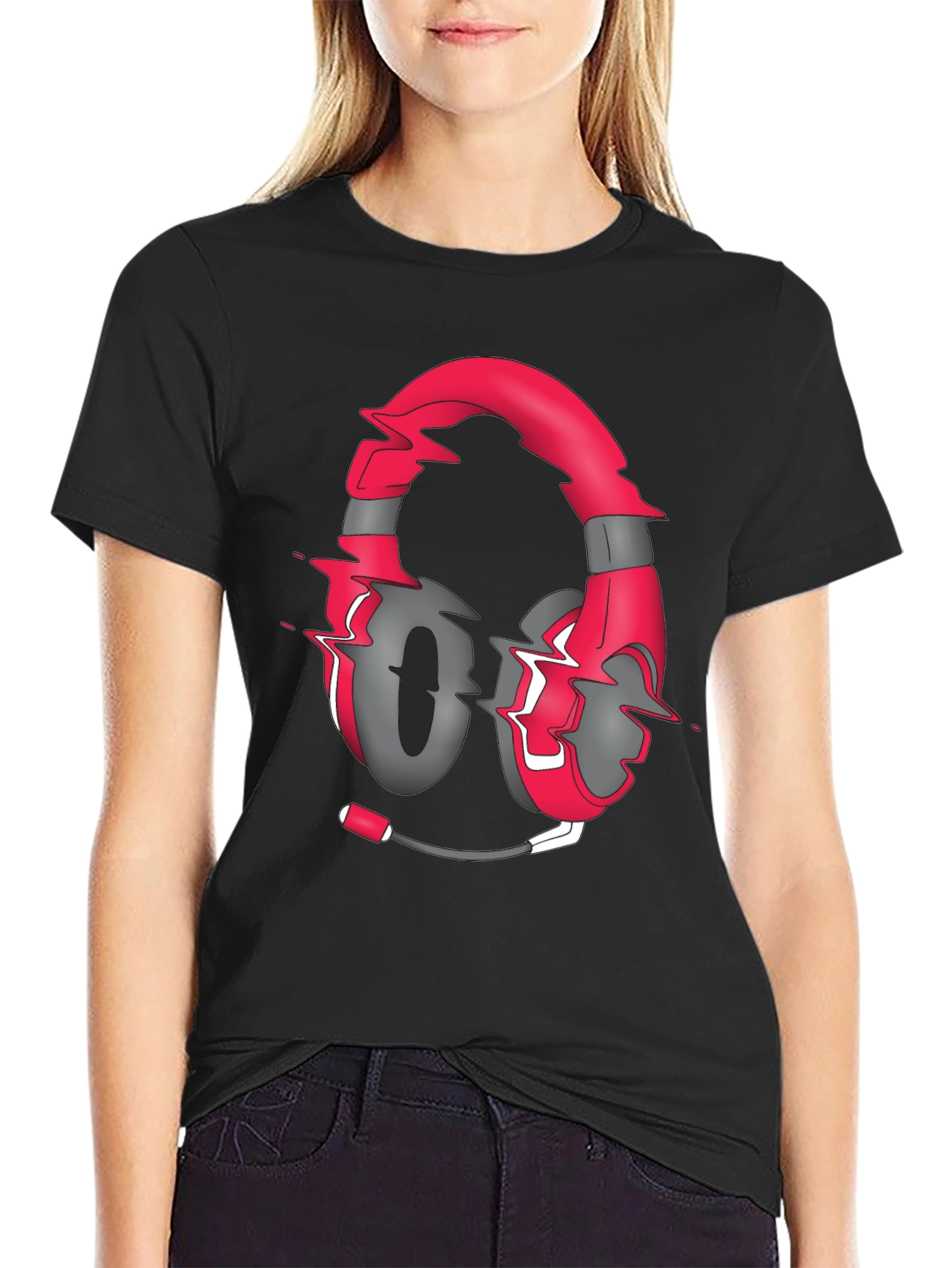 Gaming Headset Graphic Tee - Stylish Gamer Shirt