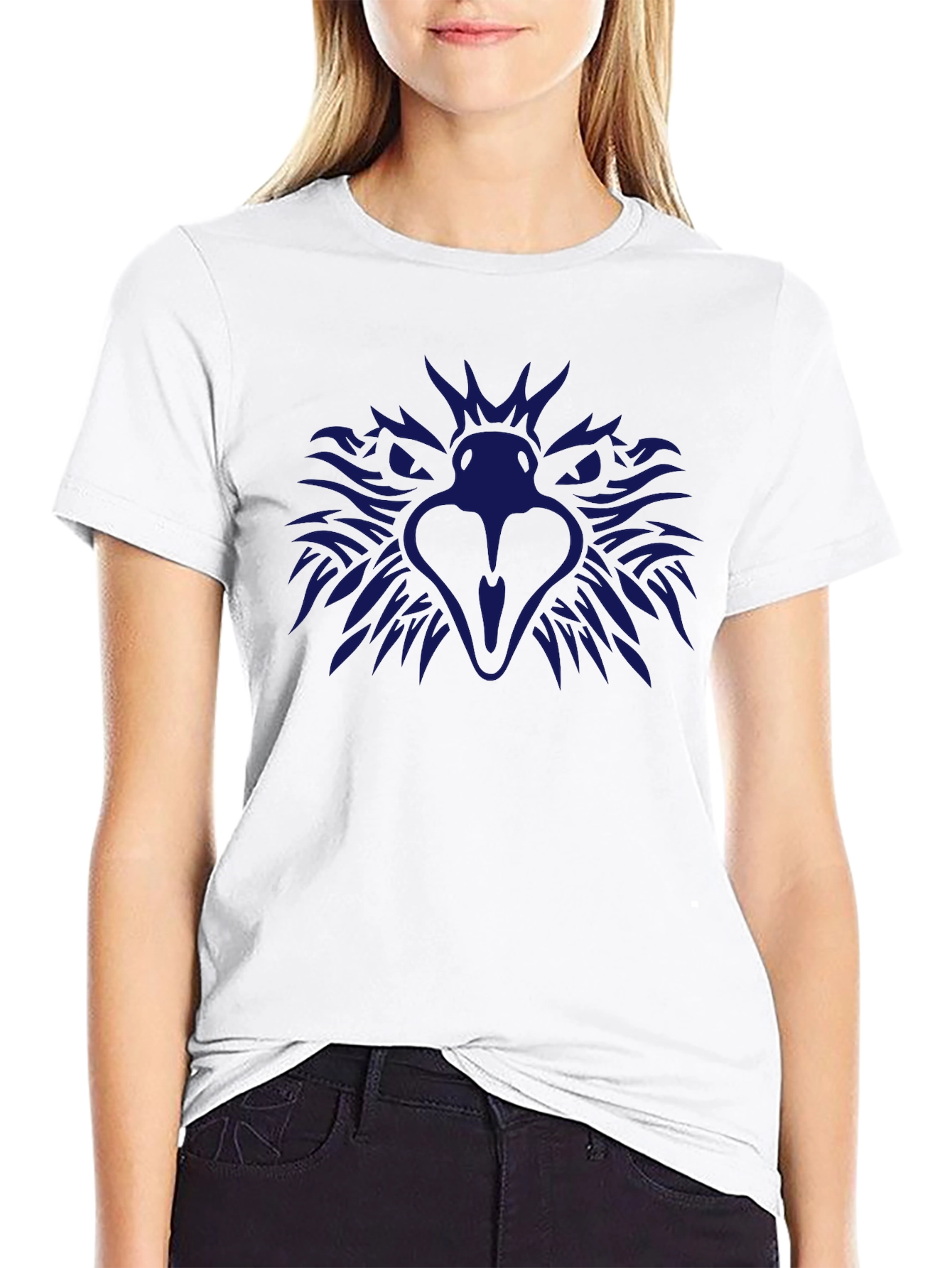 Mens Black Eagle Graphic Tee