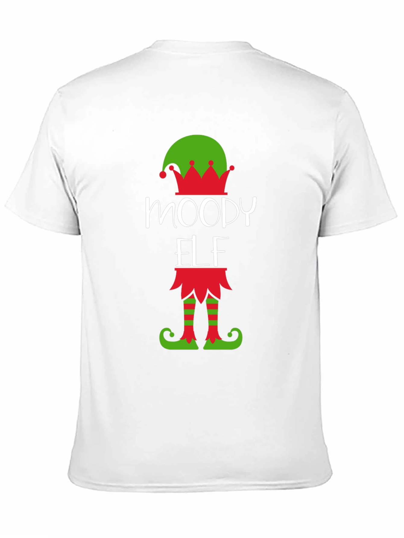 Moody Elf Christmas Graphic Tee
