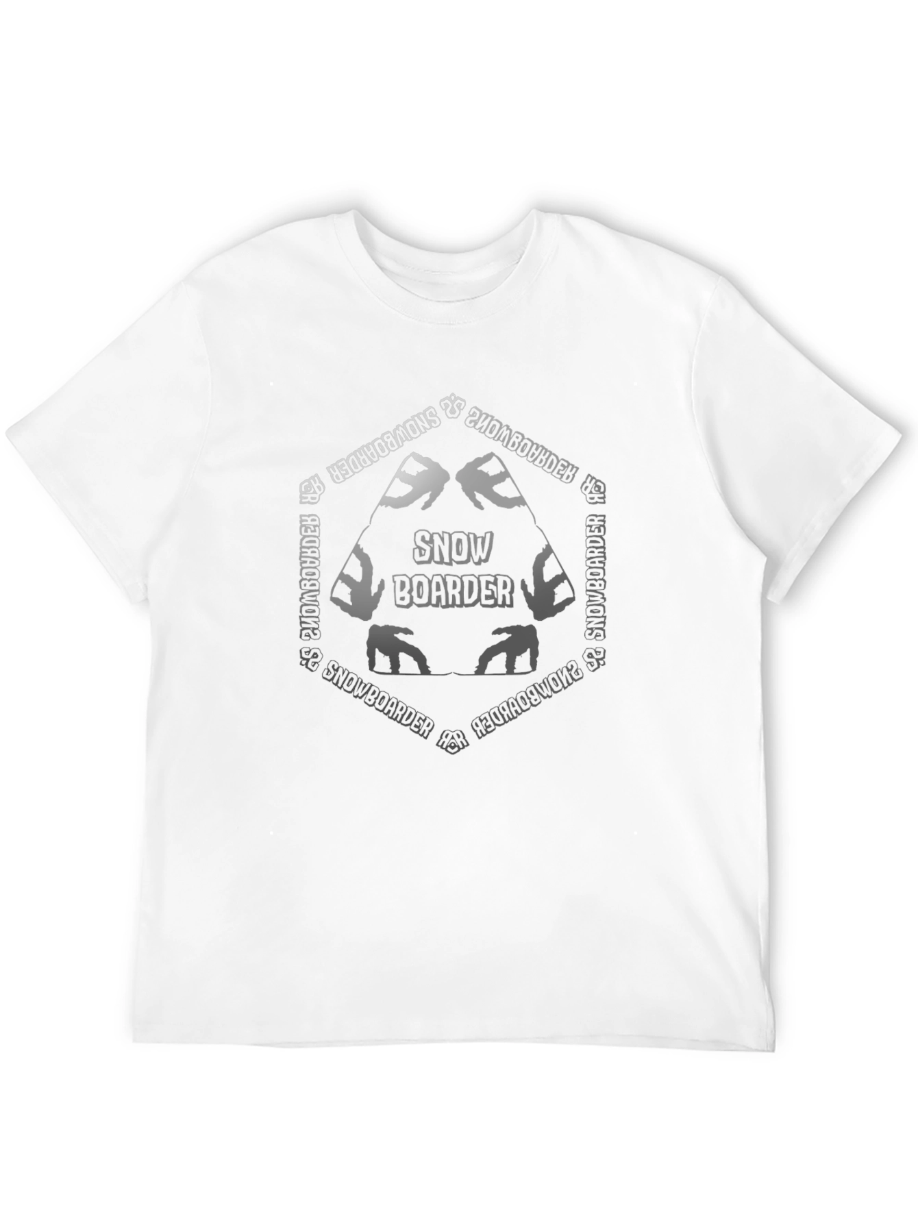 Snowboarder Graphic T-Shirt - Black
