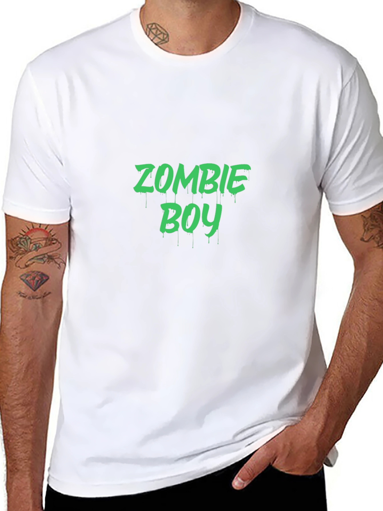 Zombie Boy Graphic T-Shirt - Black