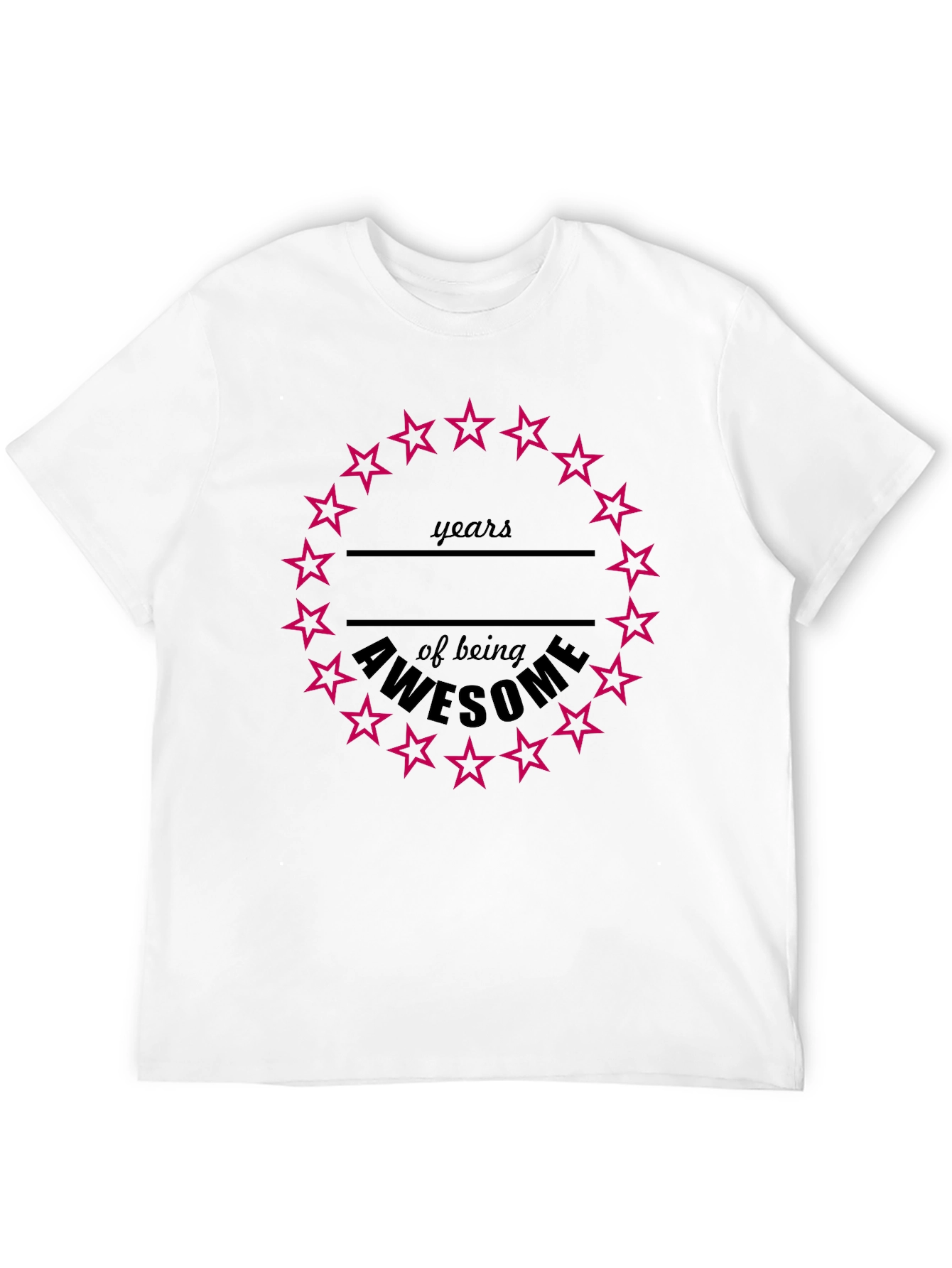 Awesome Years Birthday Star T-Shirt