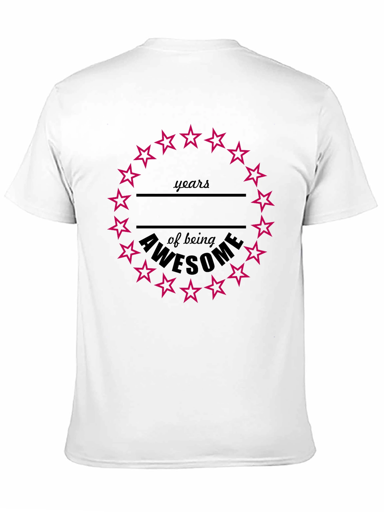 Awesome Years Birthday Star T-Shirt