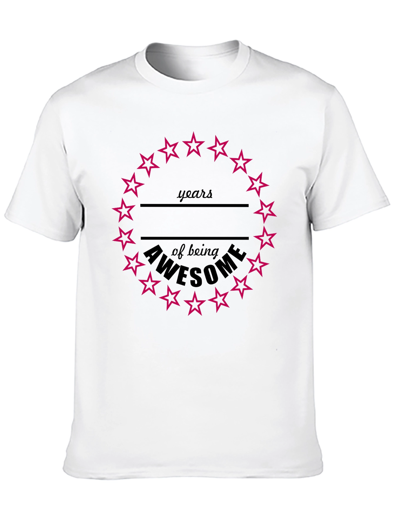 Awesome Years Birthday Star T-Shirt