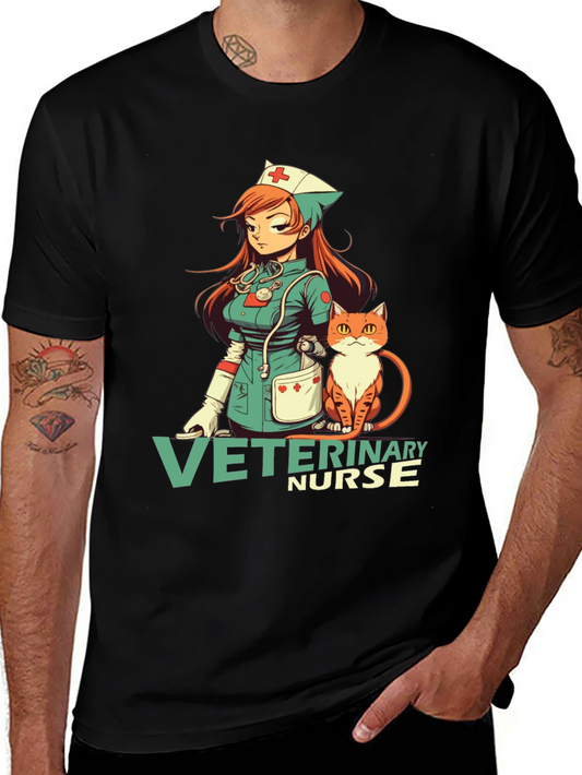 Veterinary Nurse Anime Style T-Shirt