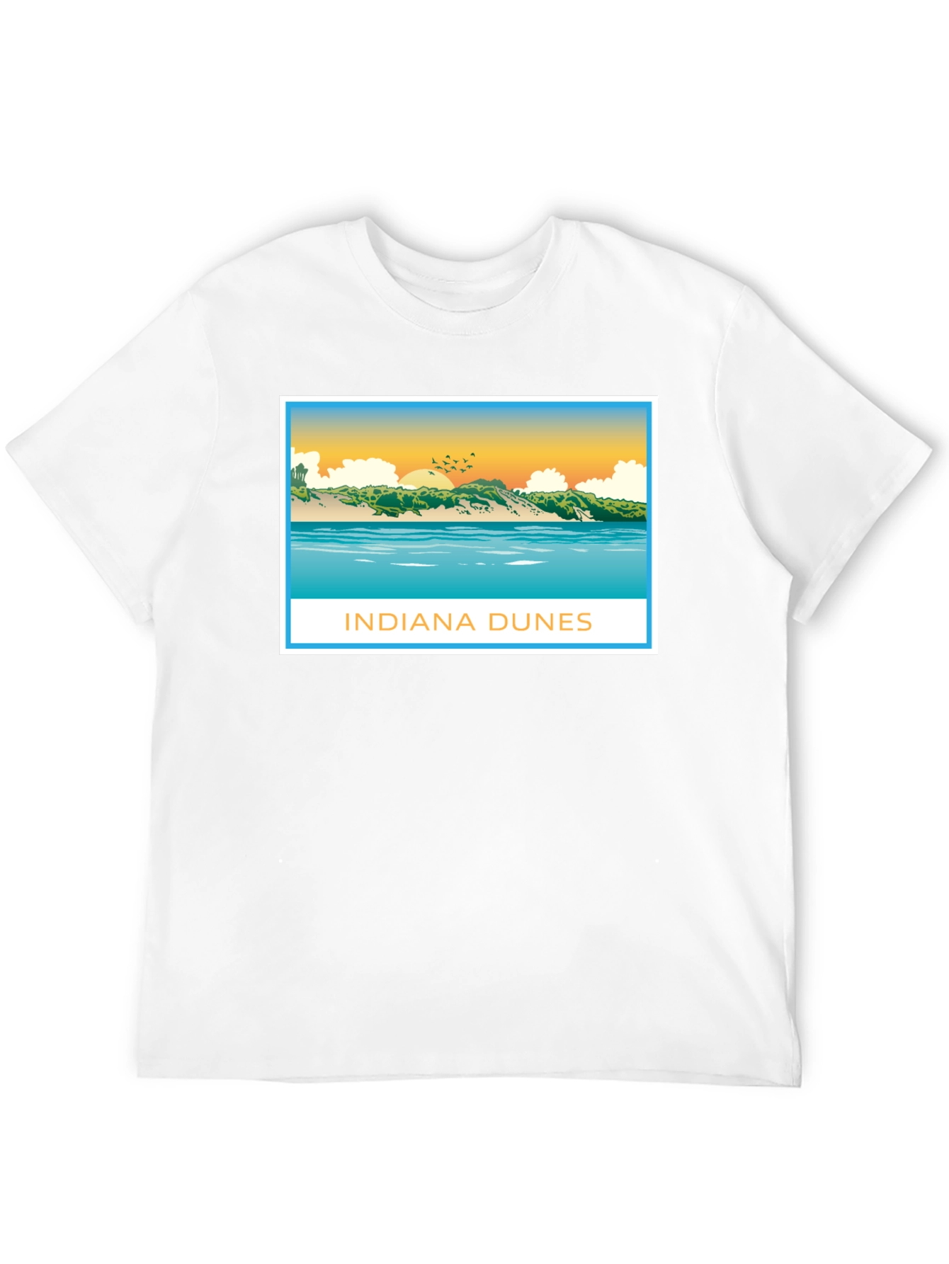 Indiana Dunes Graphic Tee - Black