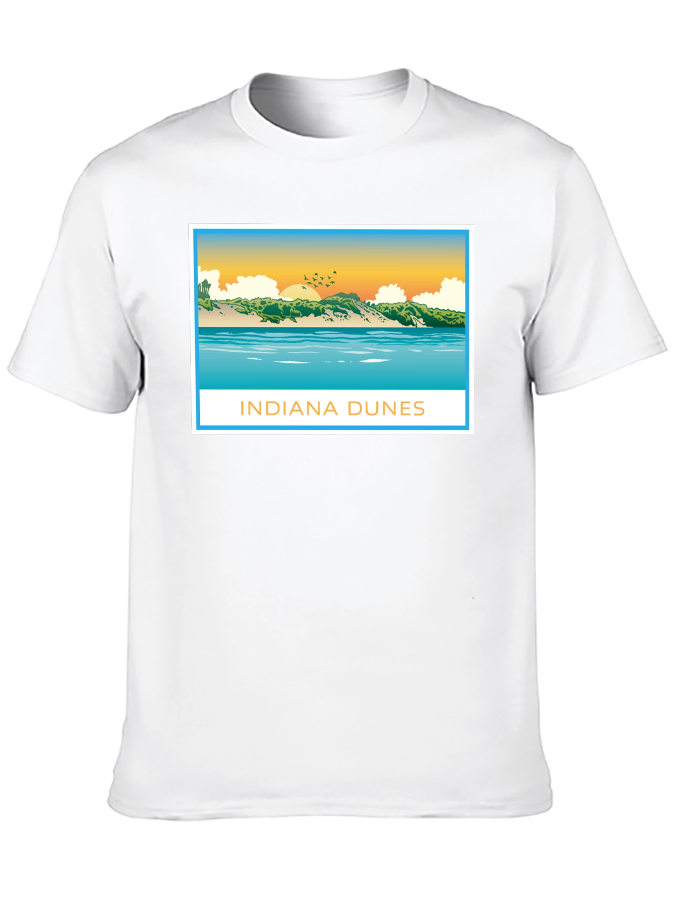 Indiana Dunes Graphic Tee - Black