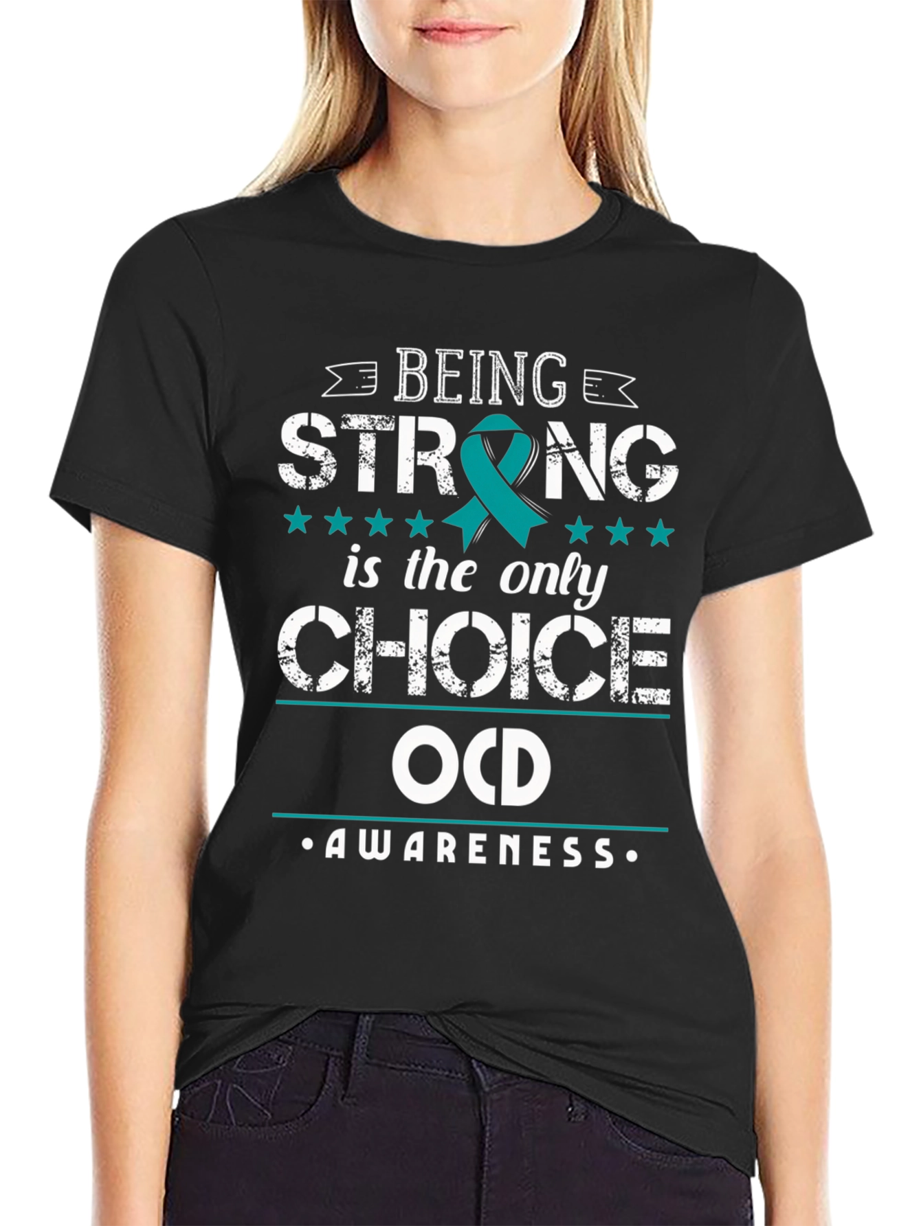 OCD Awareness Graphic Tee - Being Strong Choice T-Shirt