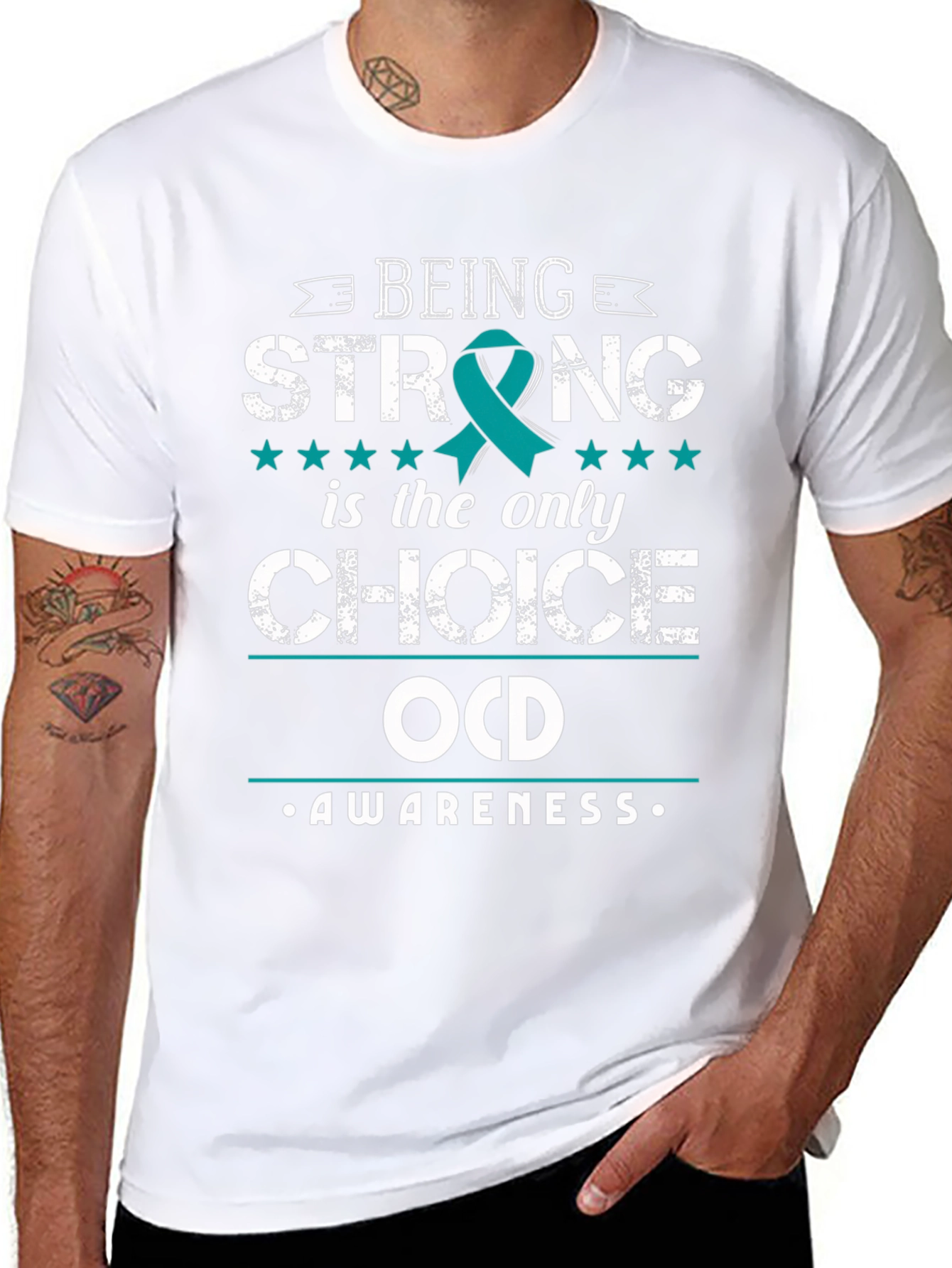 OCD Awareness Graphic Tee - Being Strong Choice T-Shirt