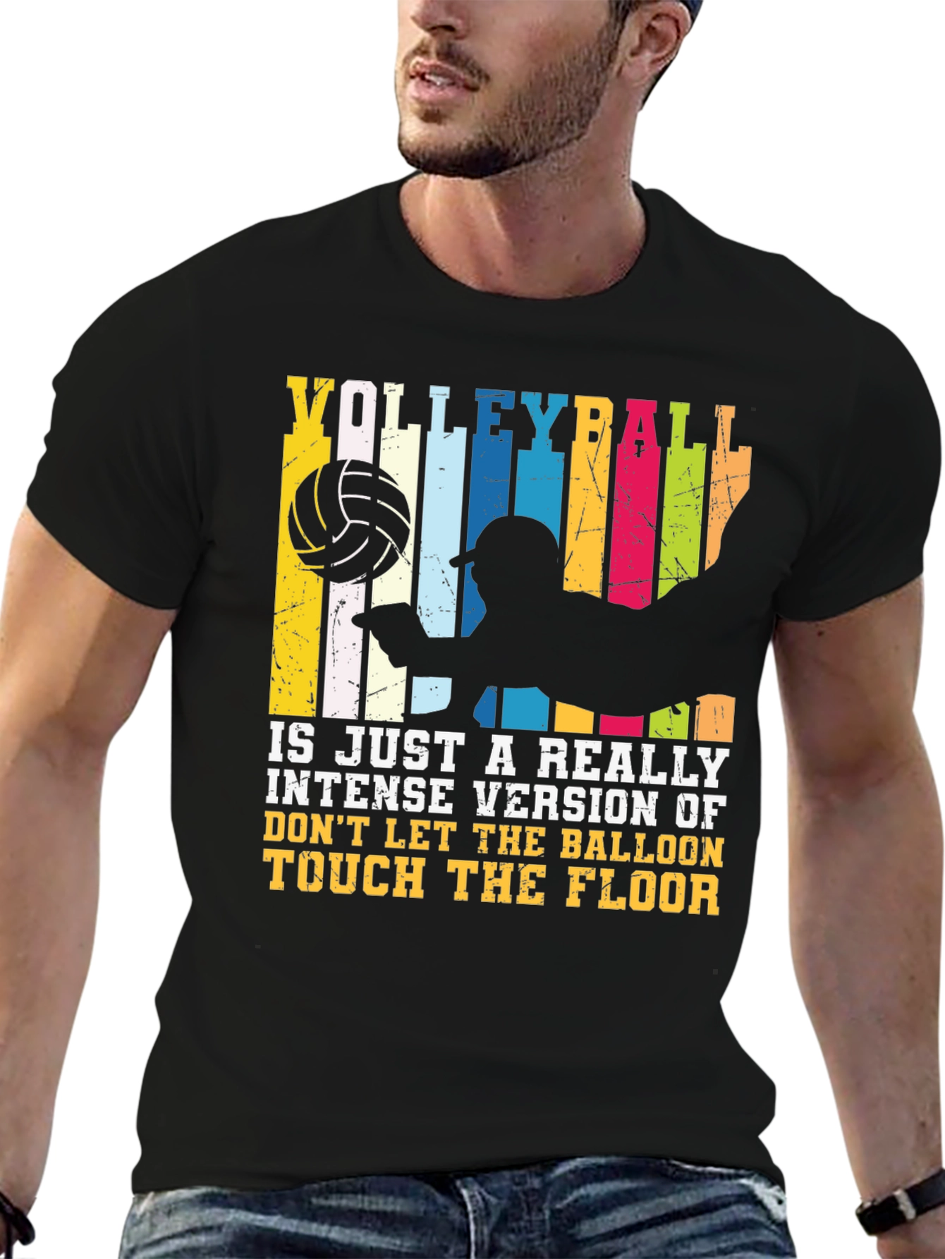Volleyball Graphic Tee - Intense Version