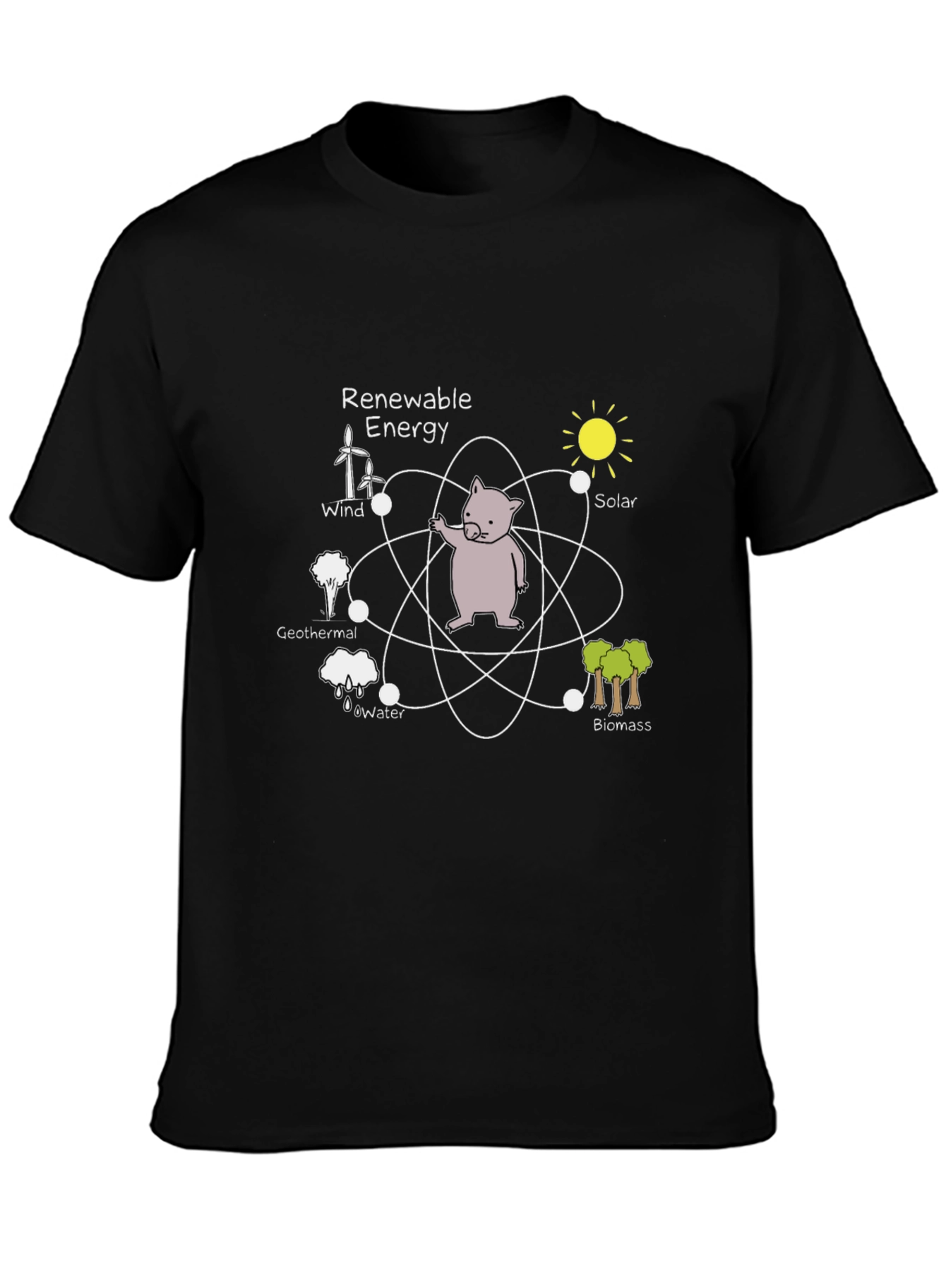 Renewable Energy Wombat Graphic Tee