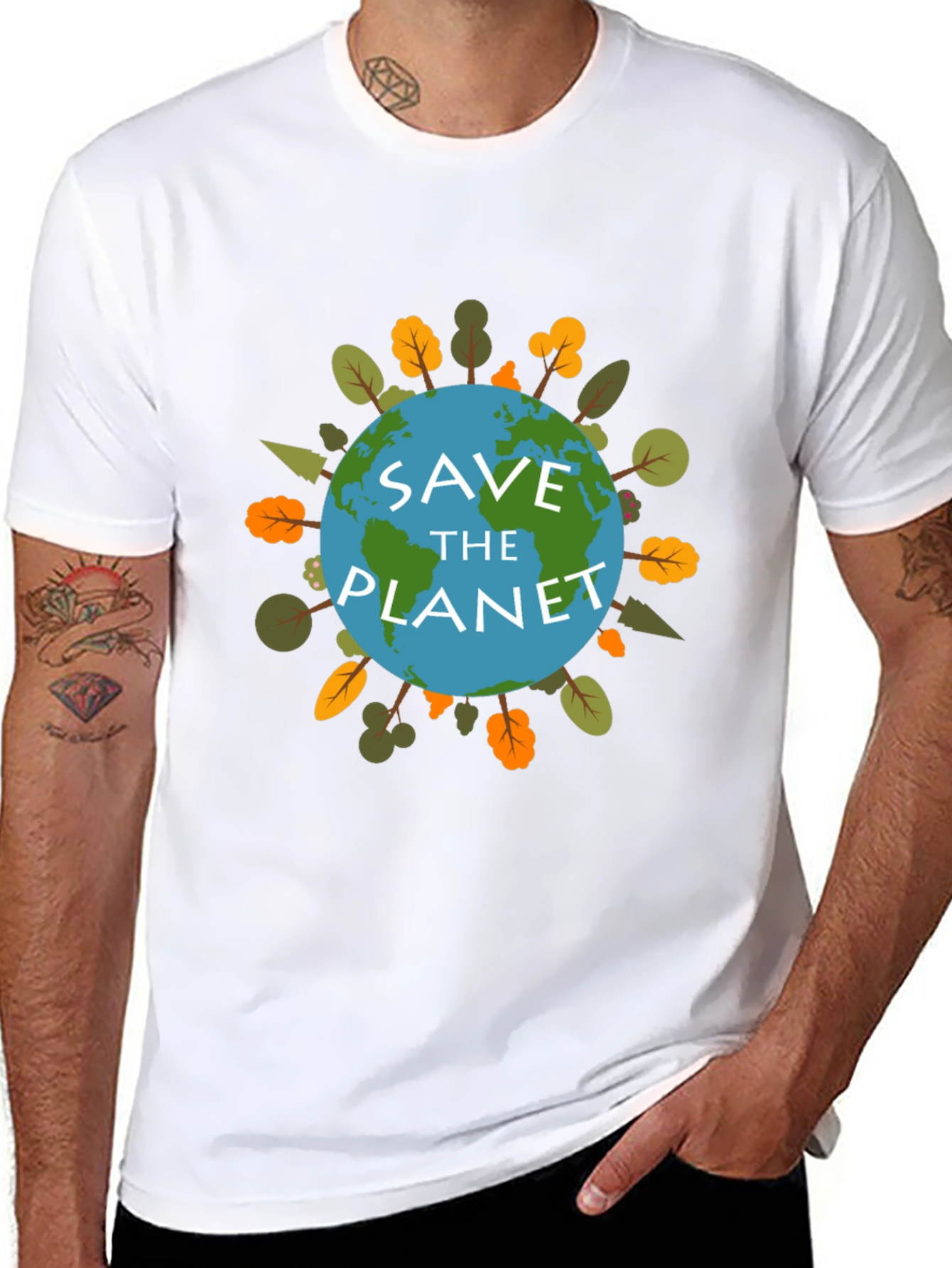 Save the Planet Earth Graphic T-Shirt