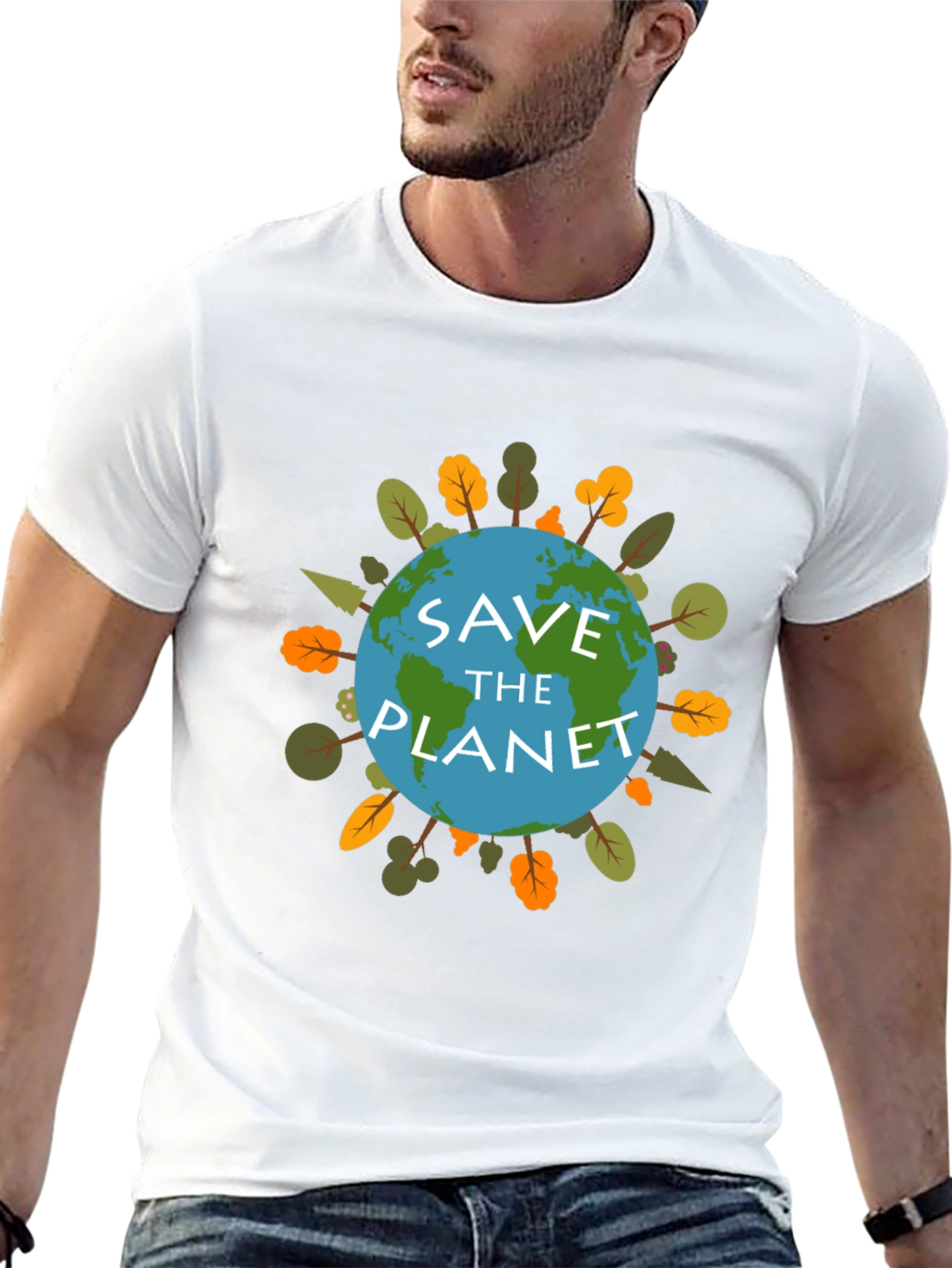 Save the Planet Earth Graphic T-Shirt