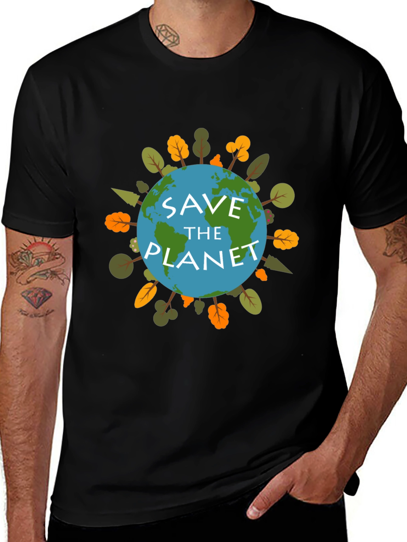 Save the Planet Earth Graphic T-Shirt