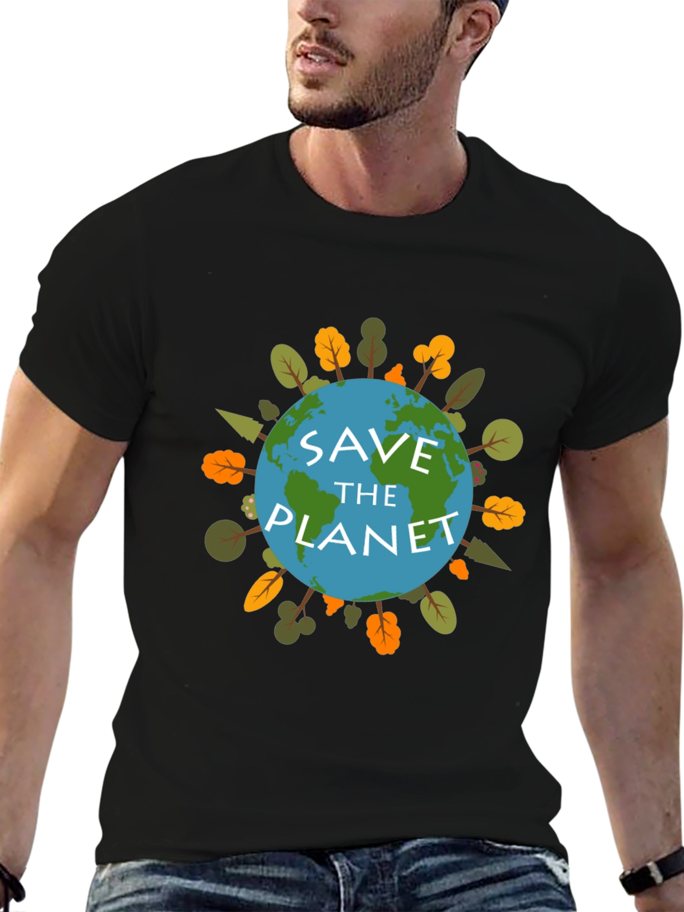 Save the Planet Earth Graphic T-Shirt