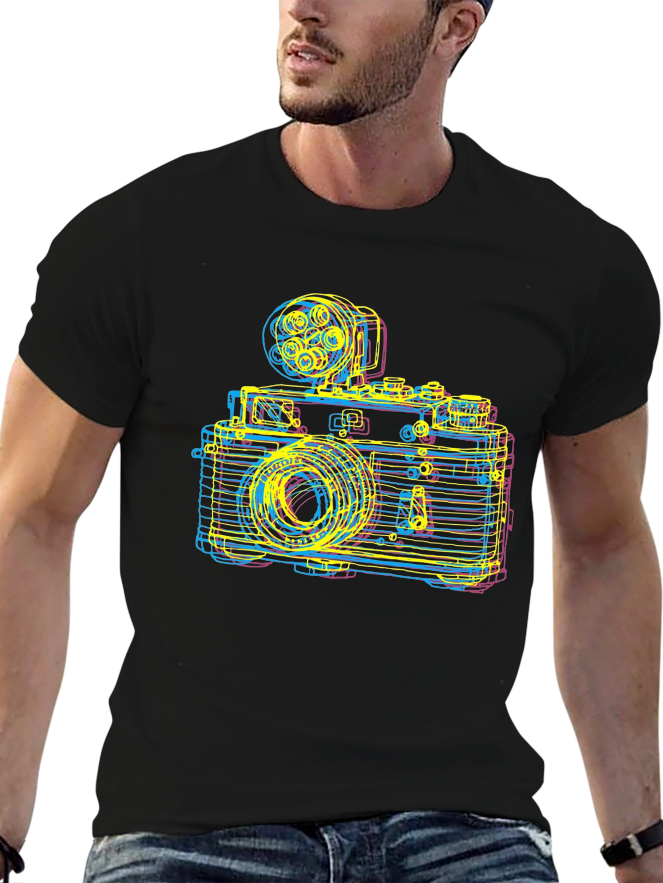 Retro Camera Graphic Tee - Classic Photography Lover Shirt