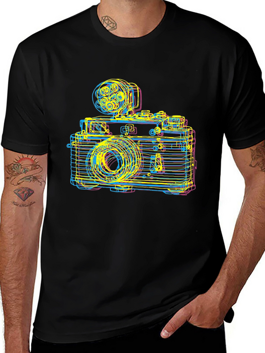 Retro Camera Graphic Tee - Classic Photography Lover Shirt