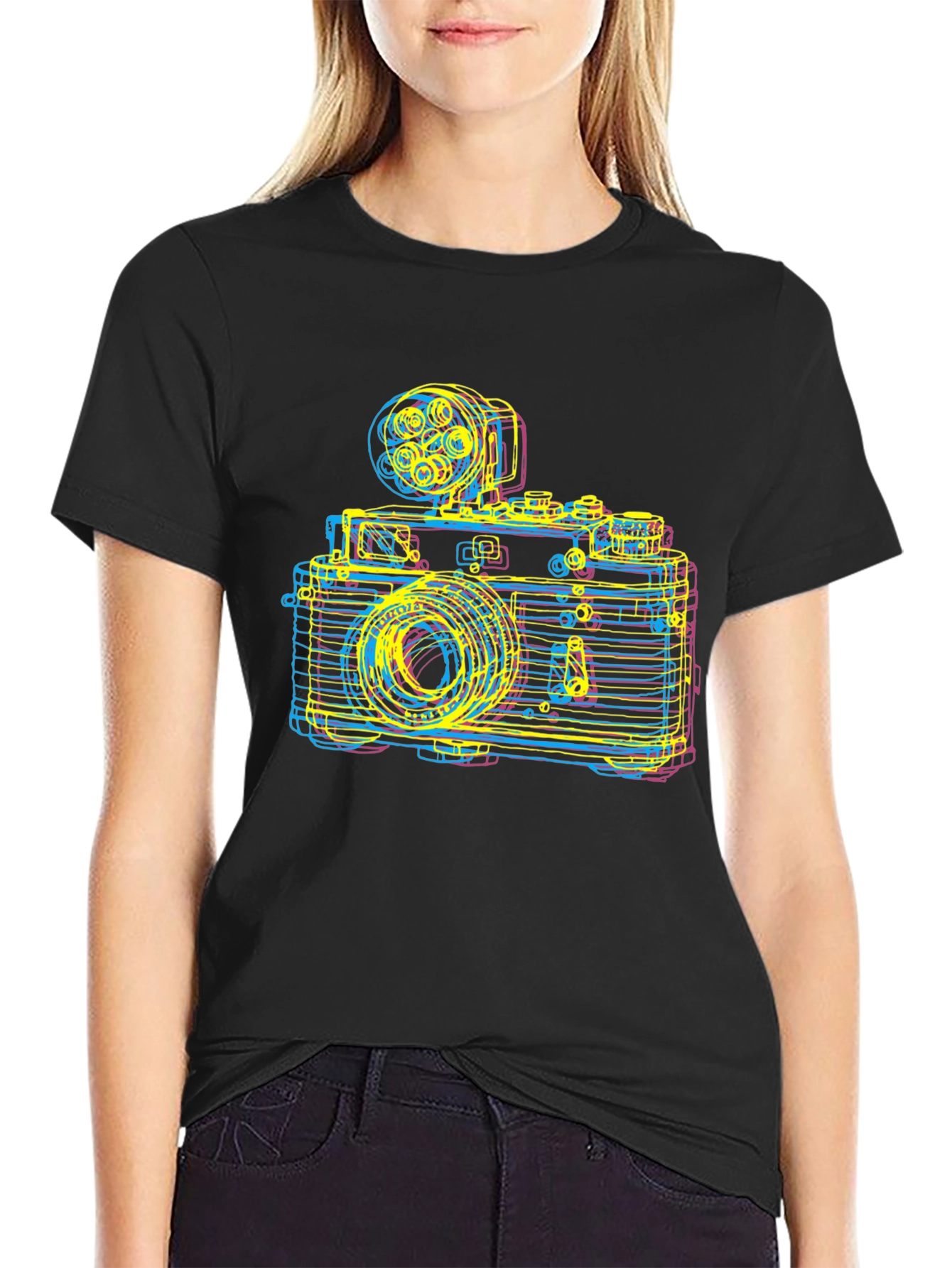 Retro Camera Graphic Tee - Classic Photography Lover Shirt