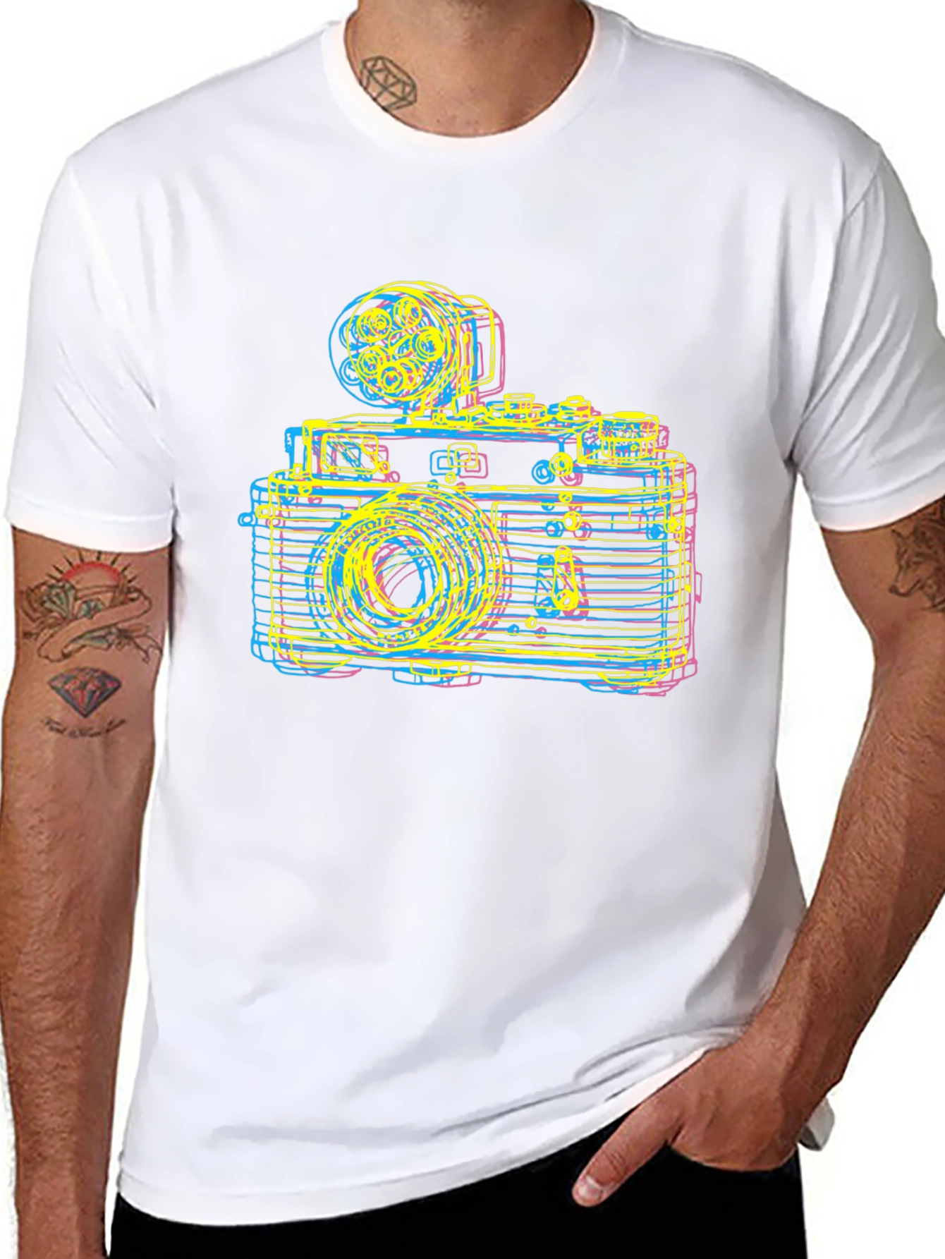 Retro Camera Graphic Tee - Classic Photography Lover Shirt