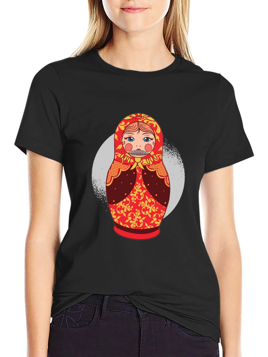 Matryoshka Doll Graphic T-Shirt - Novelty Tee