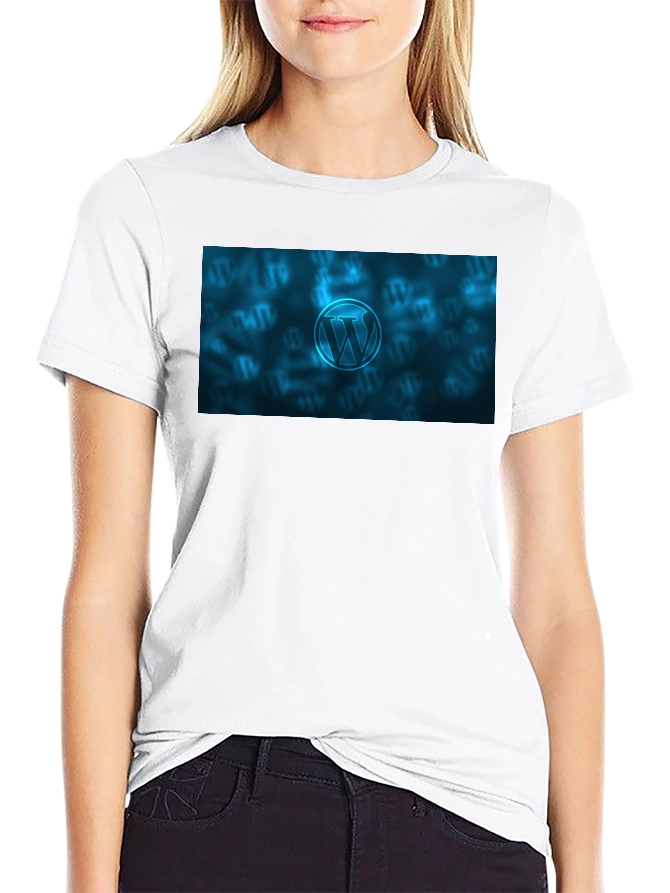 WordPress T-Shirt - Black Cotton Blend Tee