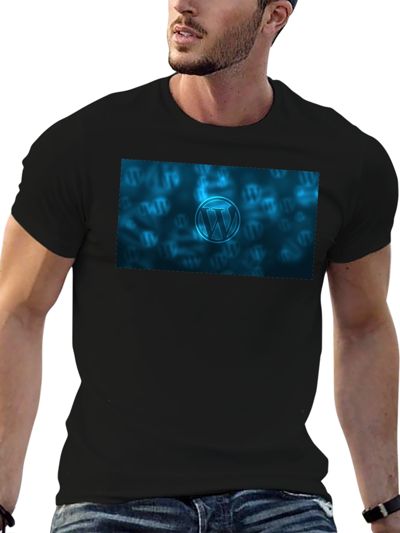 WordPress T-Shirt - Black Cotton Blend Tee