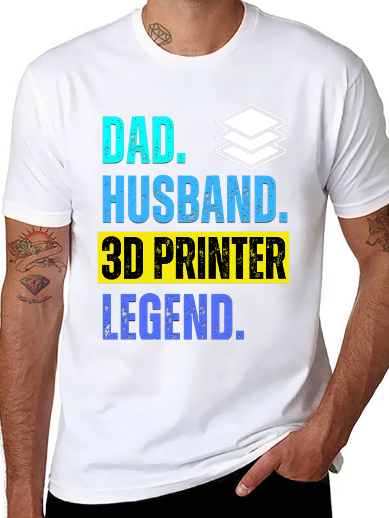 Dad Husband 3D Printer Legend T-Shirt