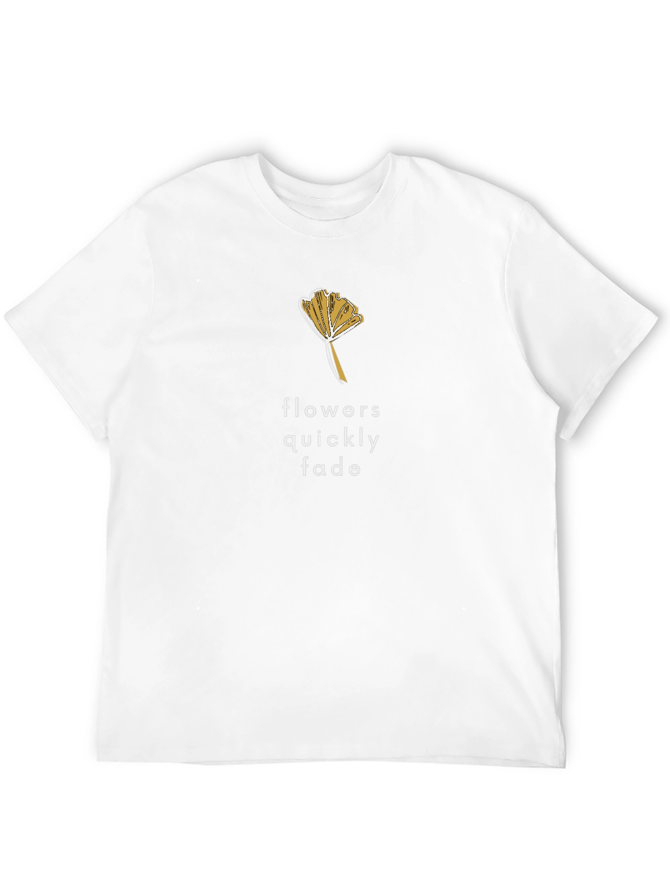 Flowers Quickly Fade Graphic T-Shirt - Black
