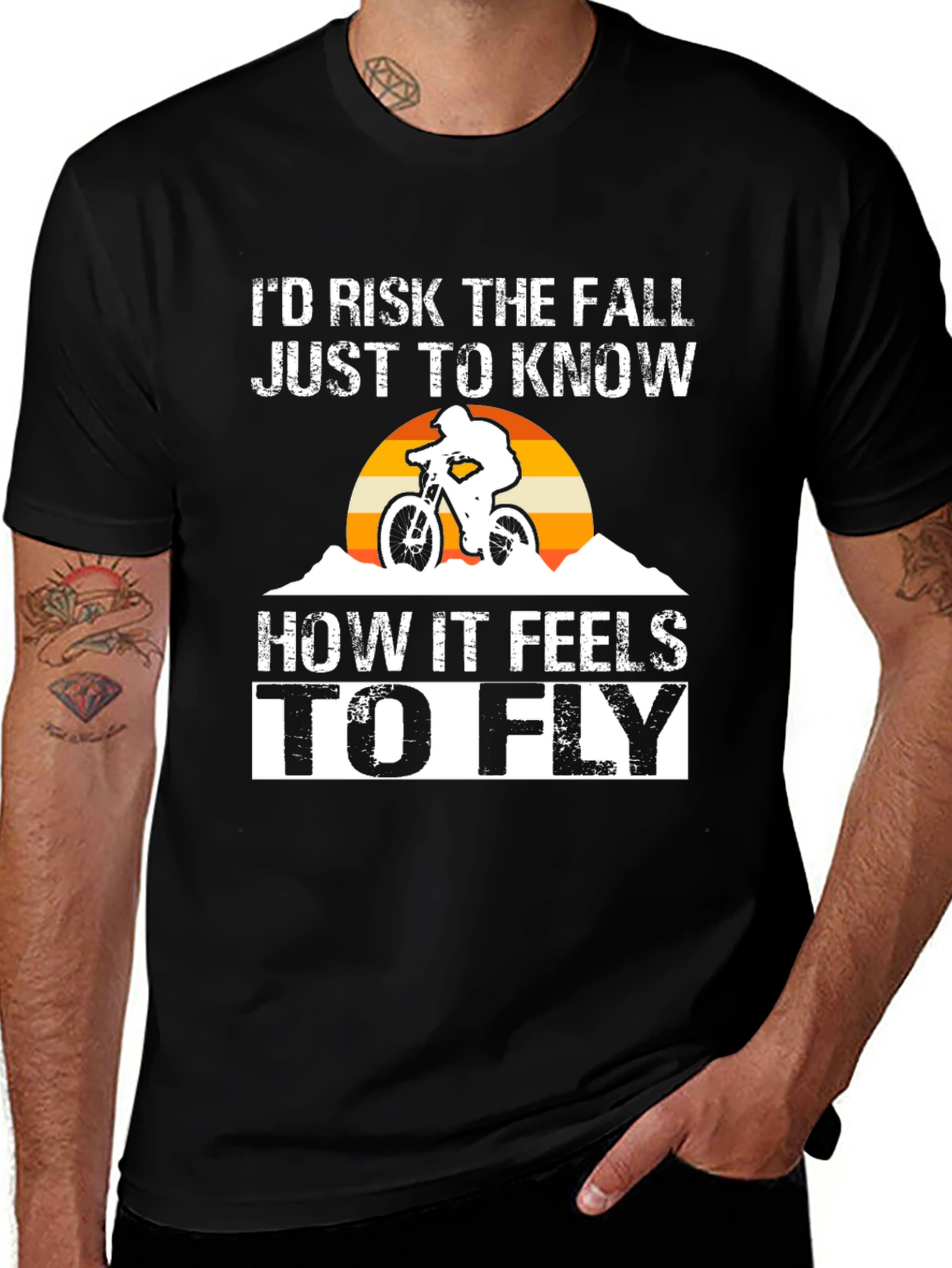 Mountain Bike Risk the Fall Graphic Tee