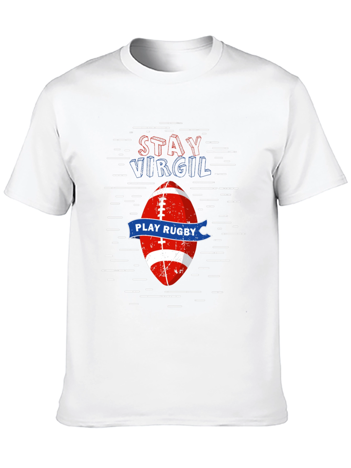 Stay Virgil Rugby T-Shirt -  Comfortable Cotton Tee